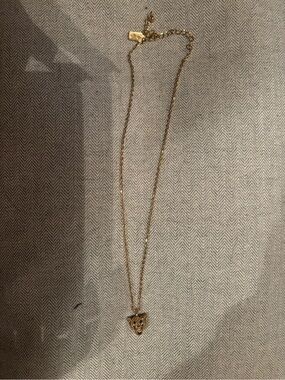 kate spade Gold-tone Leopard Head Pendant Necklace